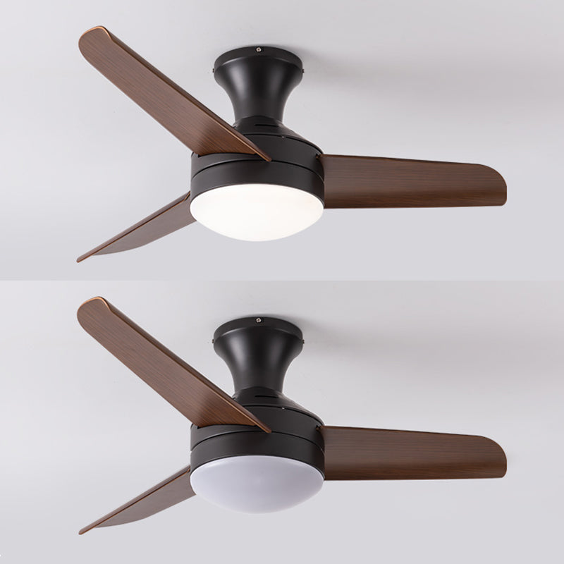 Lampada a ventola del soffitto in stile moderno in metallo a controproteggio a sfioramento della luce