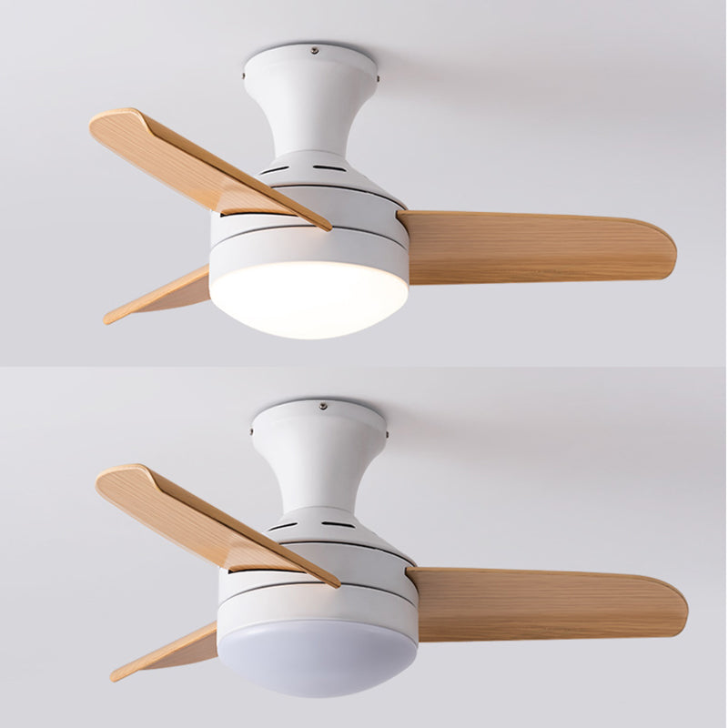 Lampada a ventola del soffitto in stile moderno in metallo a controproteggio a sfioramento della luce