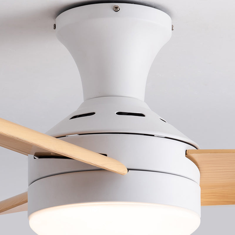 Lampada a ventola del soffitto in stile moderno in metallo a controproteggio a sfioramento della luce