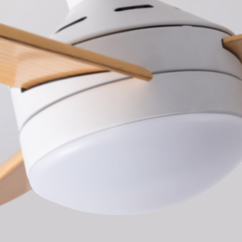 Lampada a ventola del soffitto in stile moderno in metallo a controproteggio a sfioramento della luce