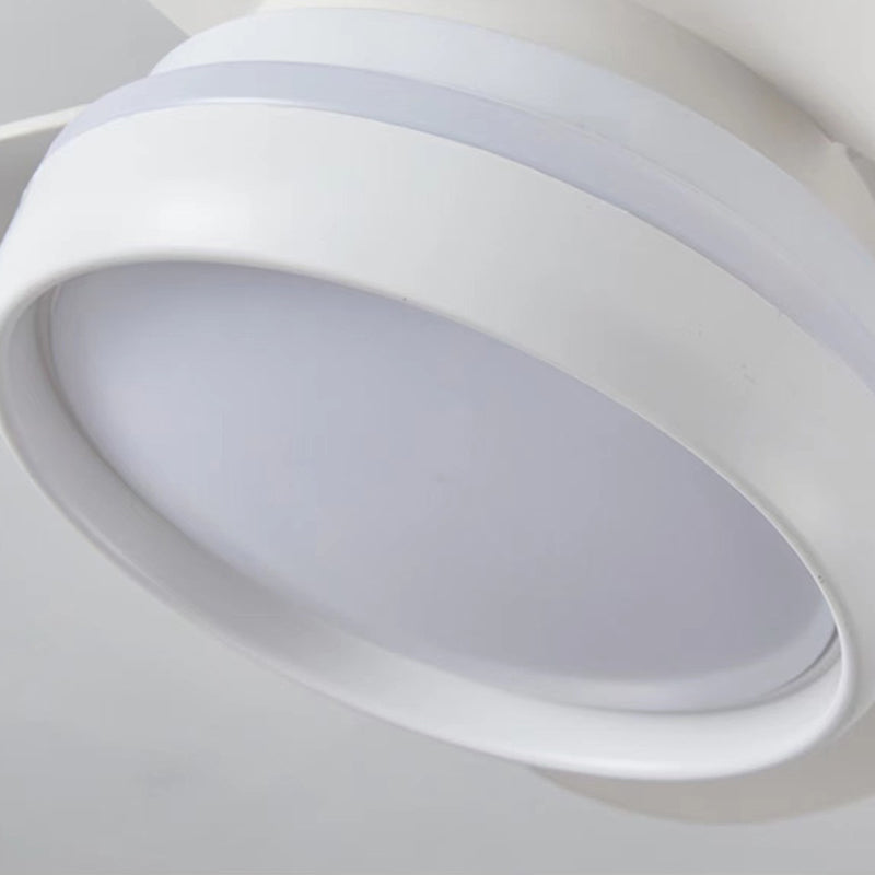 Ventola a soffitto leggero a led metallo moderno a sfioramento per bambini camera da letto