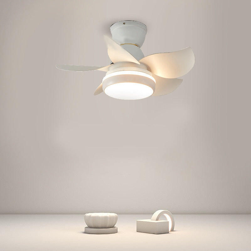 Ventola a soffitto leggero a led metallo moderno a sfioramento per bambini camera da letto
