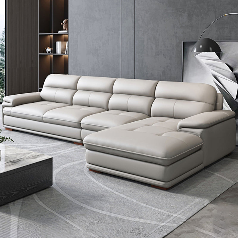 Contemporary Pillowed Back Cushions Sofa/Sectional with Pillow Top Arm