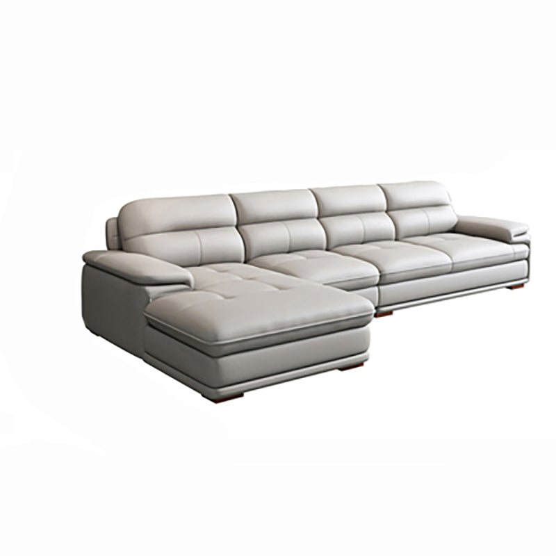 Contemporary Pillowed Back Cushions Sofa/Sectional with Pillow Top Arm