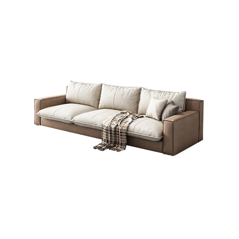 Assembled Living Room Square Arm Modular Contemporary Sofa & Chaise
