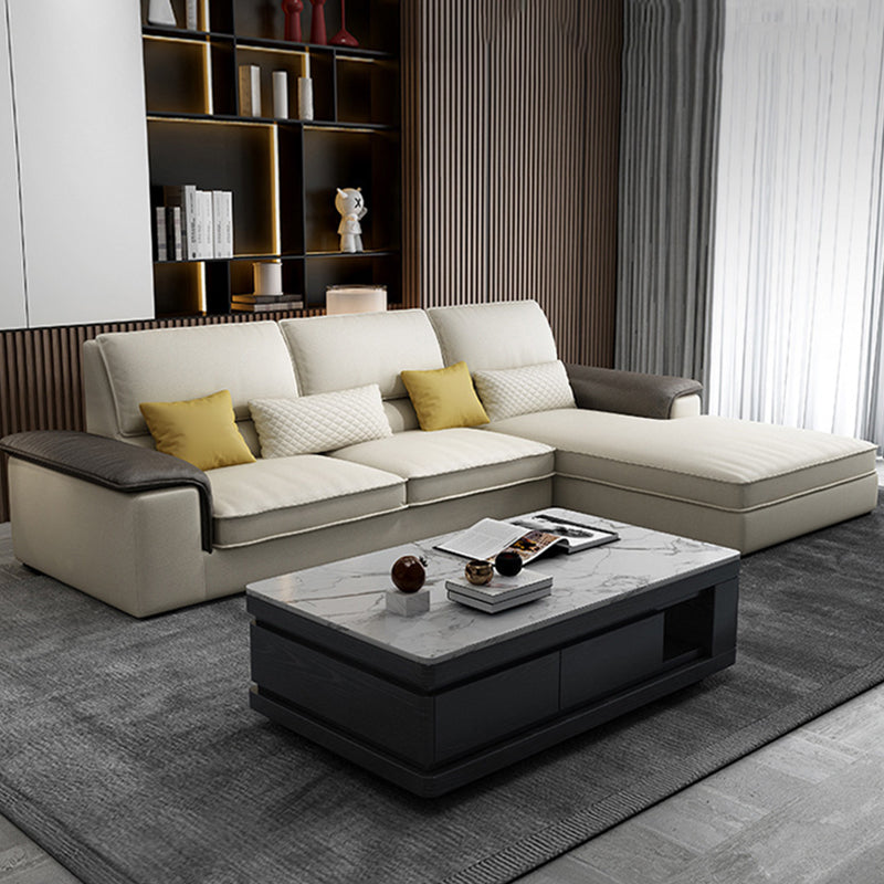 Assembled Settee Furniture Faux Leather and Fabric Bench Seating