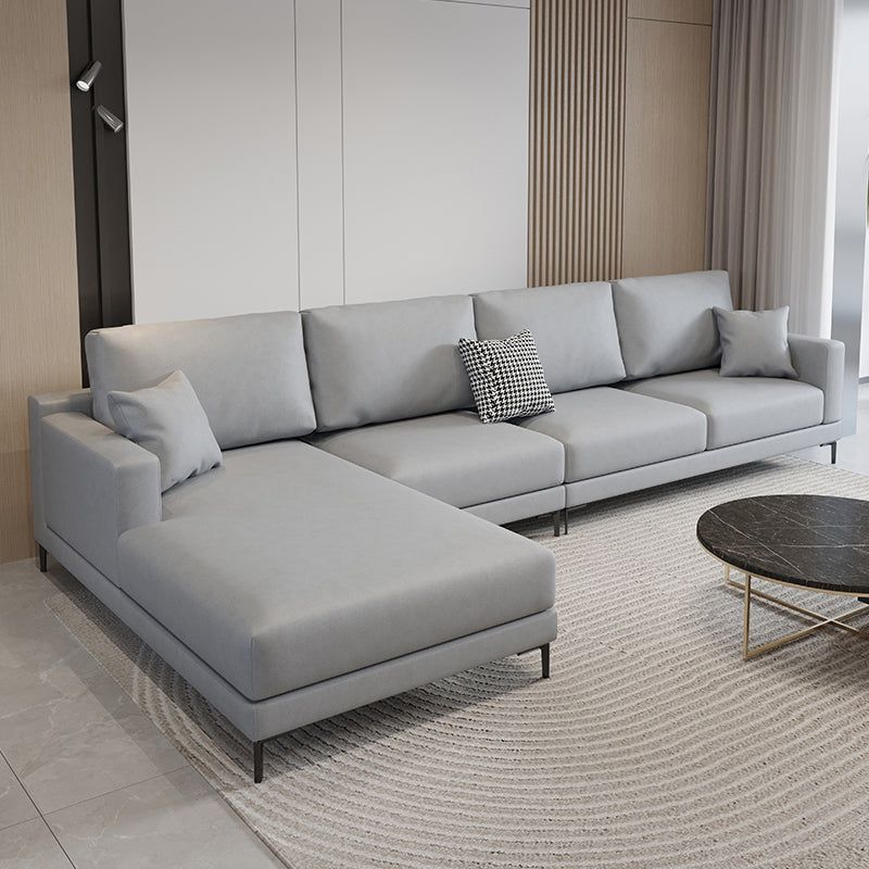 124.02"D x 62.99"W x 35.43"H Fabric Cushions Square Arm Sofa