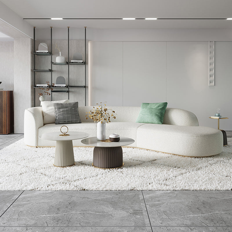 Ultra-Modern Polyester Blend Tight Back Sofa 27.56"High Tuxedo Arm Sofa