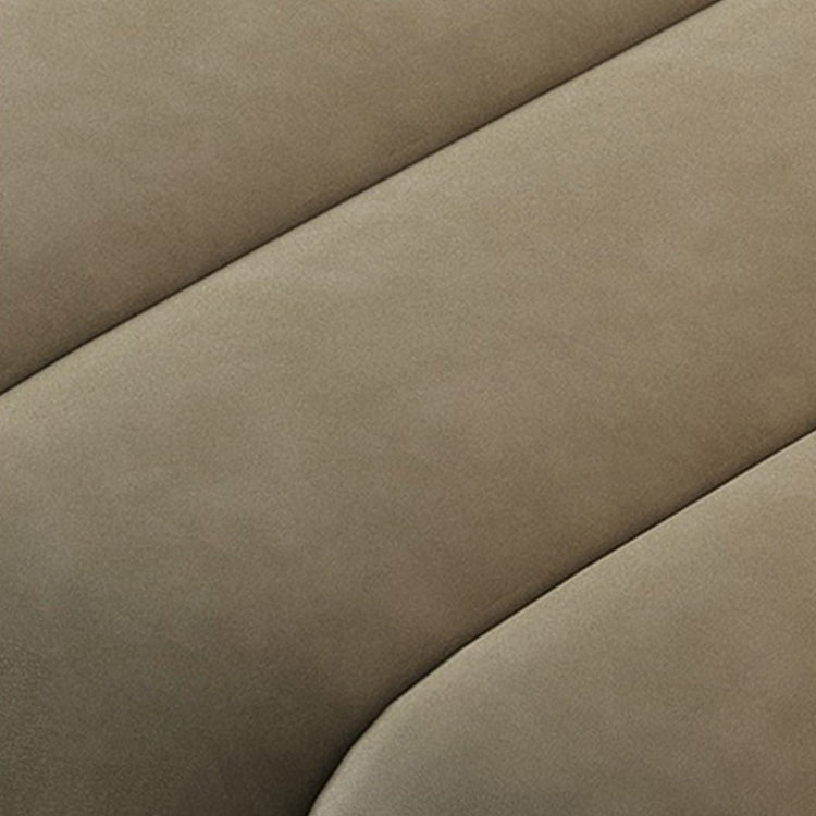 Scandinavian Green Sofa with Tuxedo Arm and Sewn Pillow Back