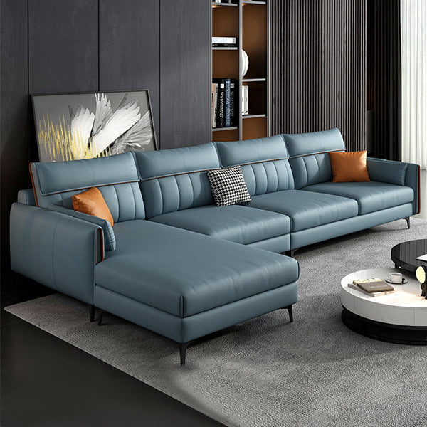 Modern Recessed Arm 4-seat Sectional with Recessed Arm for Living Room 37.8"
