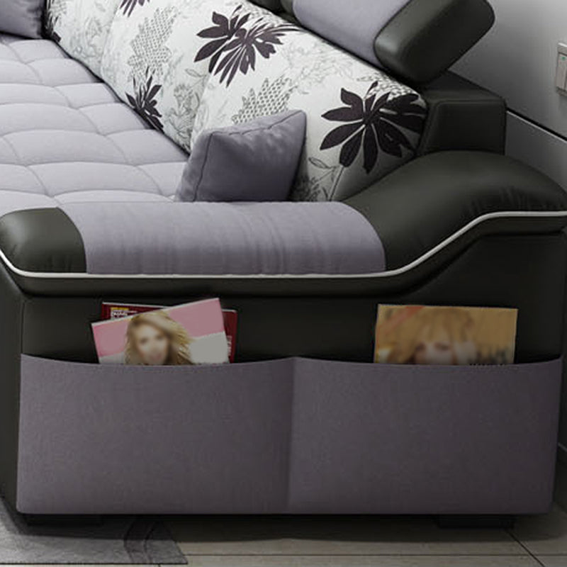 Cuscino braccio top mobili mobili di divano a 3 posti e chaise con cuscini