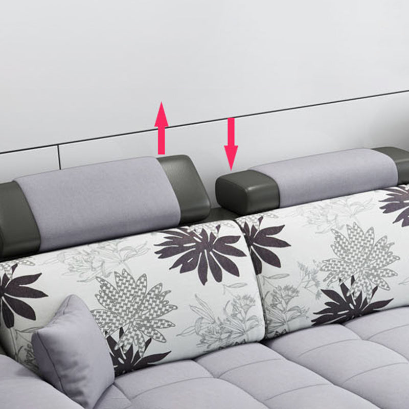 Pillow Top Arm Modular Settee Furniture 3-seater Sofa and Chaise with Pillows