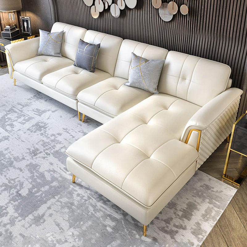 Contemporary Biscuit Back Sofa with Flared Arm for Apartment 36.61"