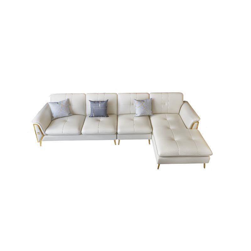 Contemporary Biscuit Back Sofa with Flared Arm for Apartment 36.61"