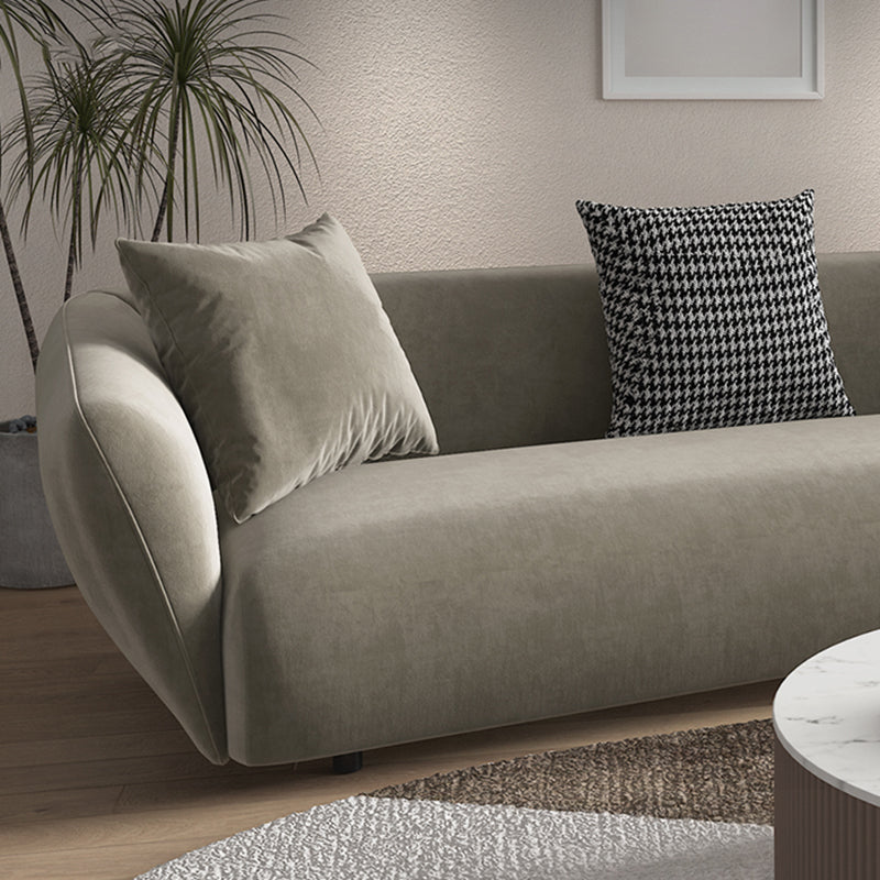 28.3" Linen/Microfiber/Faux Leather Square Arm Sofa& Chaise Lounge for Living Room