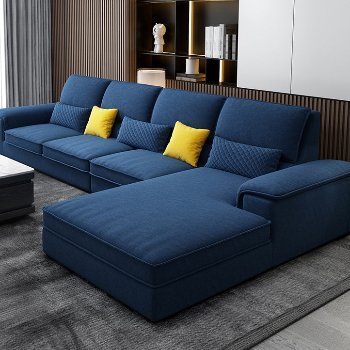 Assembled 3-seater Sofa and Chaise Recessed Arm Settee Furniture