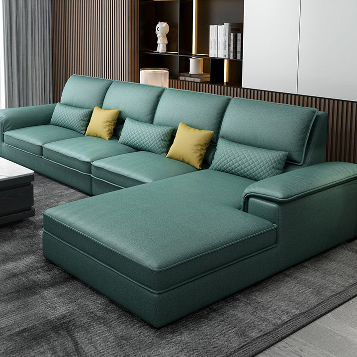 Assembled 3-seater Sofa and Chaise Recessed Arm Settee Furniture