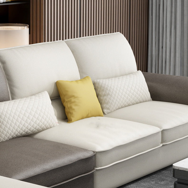 Assembled 3-seater Sofa and Chaise Recessed Arm Settee Furniture