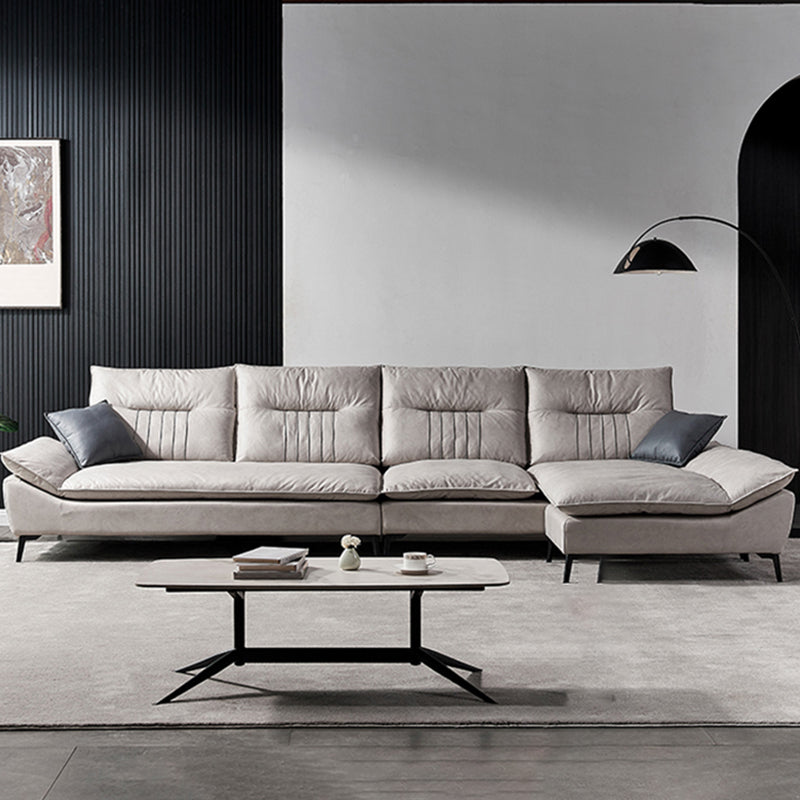 Contemporary Cushions Sofa 39.37"High Flared Arm Stain Resistant Sofa