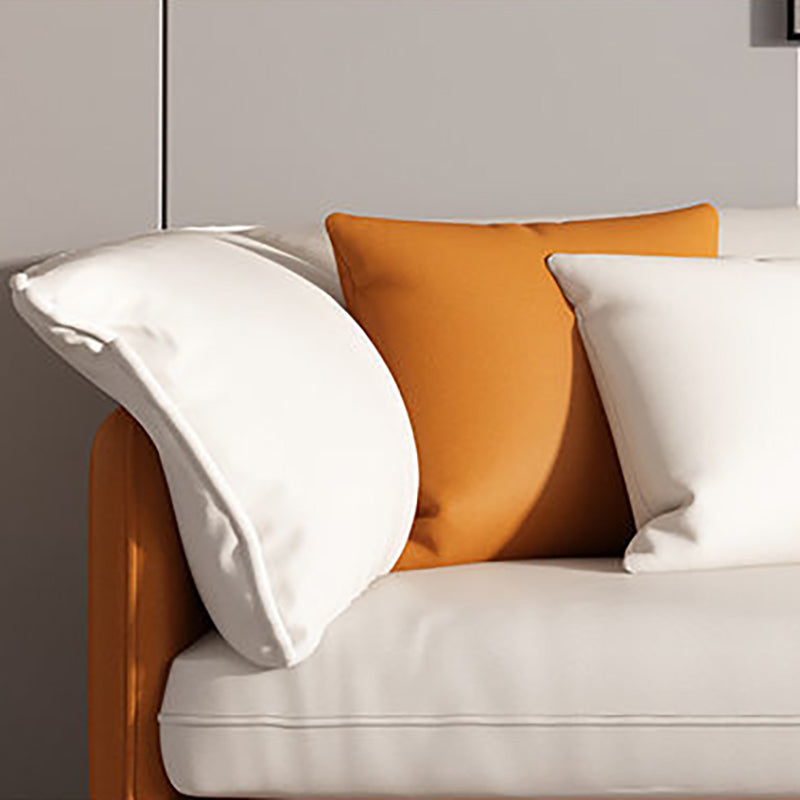 Square Arm Sofa Pillow Top Sofa with Multiple Cushions for Living Room and Apartment