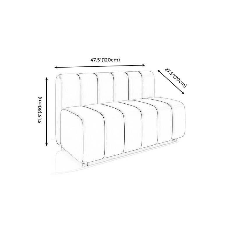 31.5"High Contemporary Fabric Sewn Pillow Back Sofa for Restaurant and Cafe