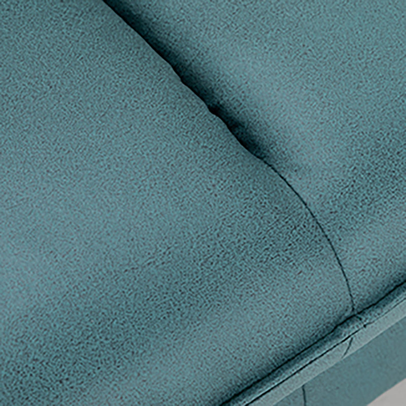 Faux Leather Cushions Sofa 3-Seat Contemporary 30.7" High Sofa