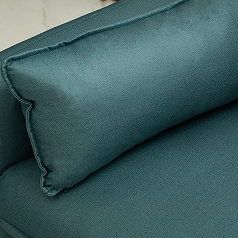 Faux Leather Cushions Sofa 3-Seat Contemporary 30.7" High Sofa