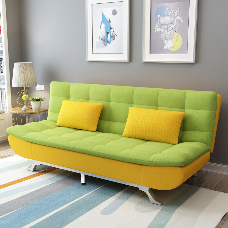 74.80" W √ó 33.46" D √ó 35.43" H Biscuit Back Armless Sofa with Convertible