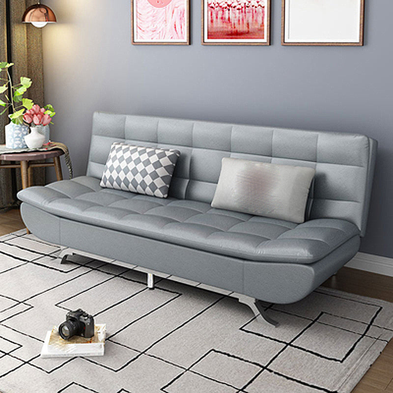 74.80" W √ó 33.46" D √ó 35.43" H Biscuit Back Armless Sofa with Convertible