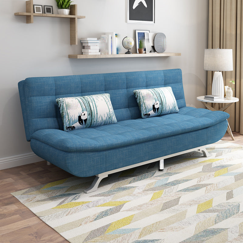 74.80" W √ó 33.46" D √ó 35.43" H Biscuit Back Armless Sofa with Convertible
