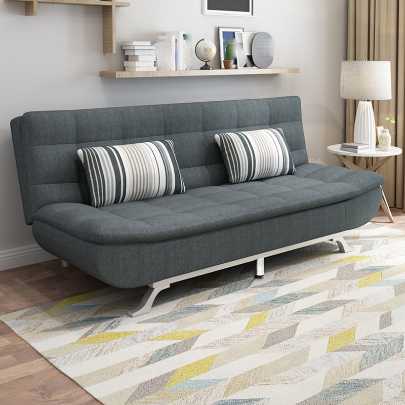 74.80" W √ó 33.46" D √ó 35.43" H Biscuit Back Armless Sofa with Convertible