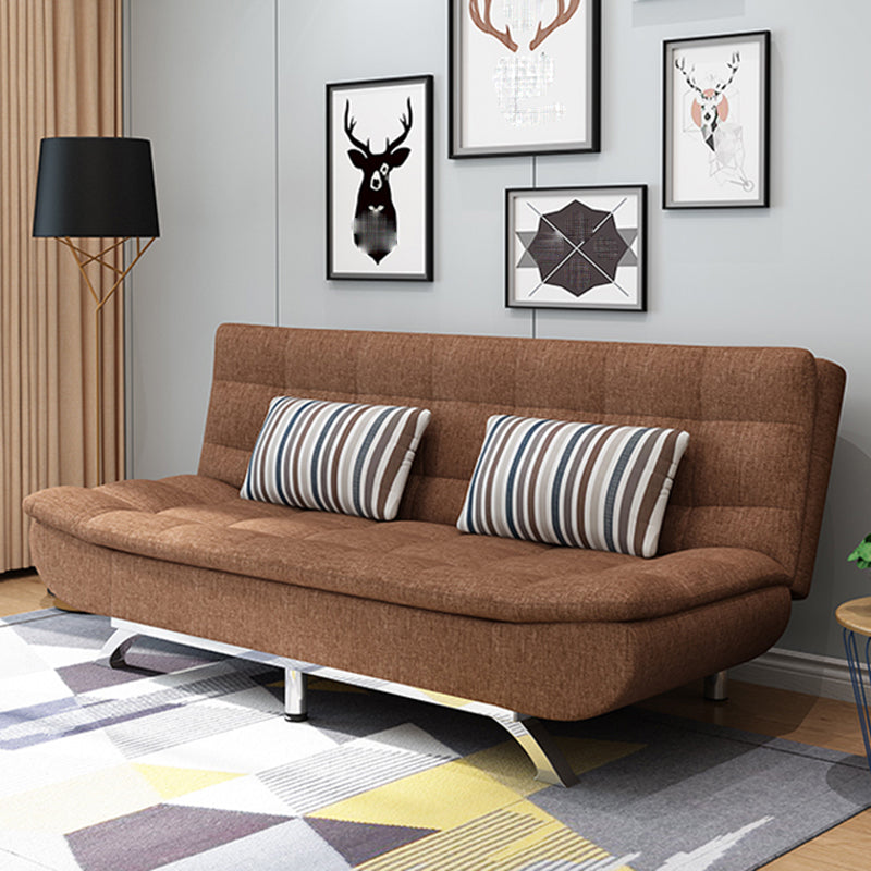 74.80" W √ó 33.46" D √ó 35.43" H Biscuit Back Armless Sofa with Convertible