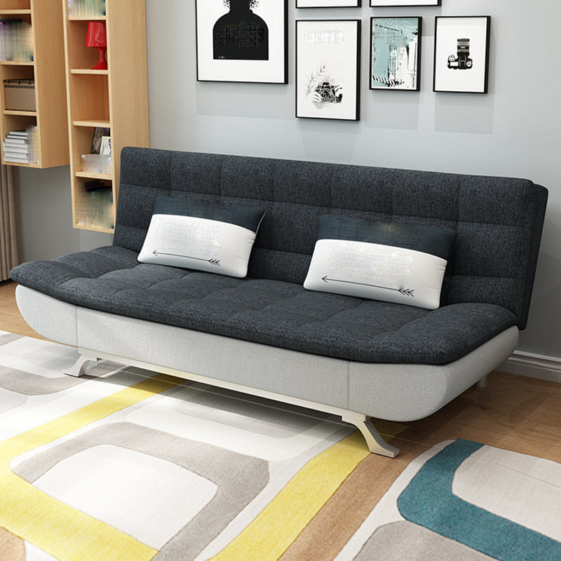 74.80" W √ó 33.46" D √ó 35.43" H Biscuit Back Armless Sofa with Convertible