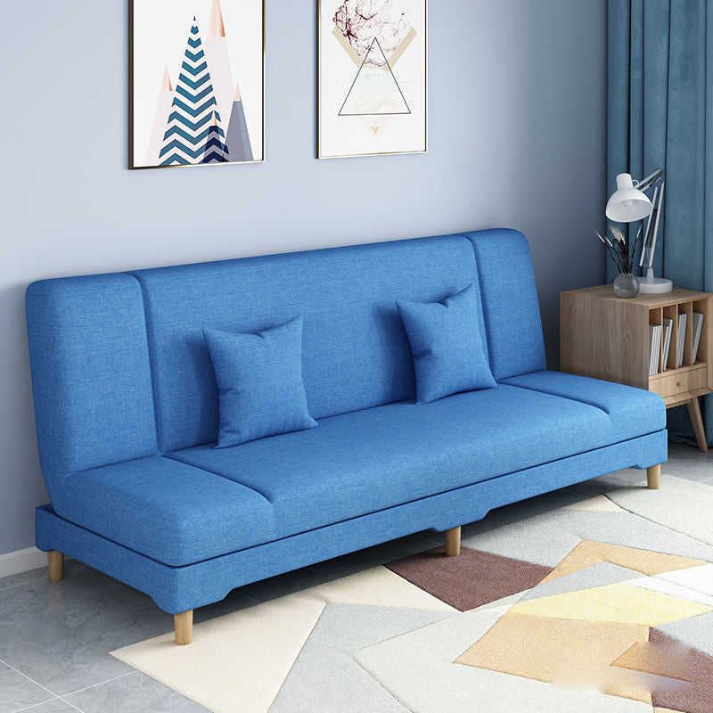 Scandinavian Convertible Sleeper Sofa 31.5" High Armless Settee