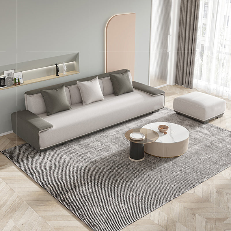 29.52"H Faux Leather Stain Resistant Pillow Top Arm Sofa for Living Room