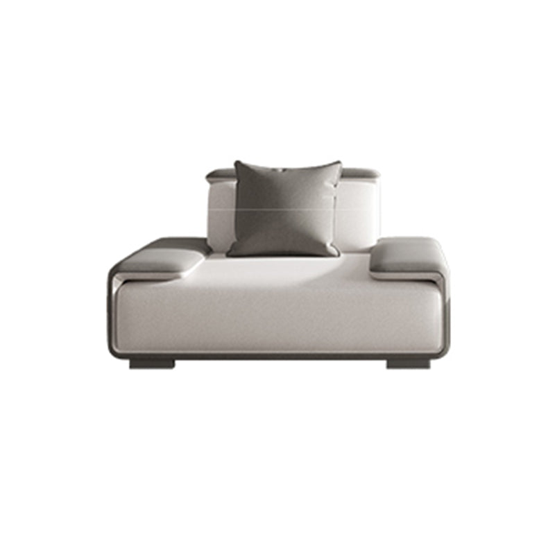 29.52"H Faux Leather Stain Resistant Pillow Top Arm Sofa for Living Room