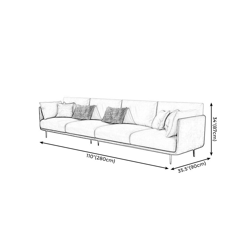 Cushion Back Slipcovered Furniture Sectionals Faux Leather Sofa