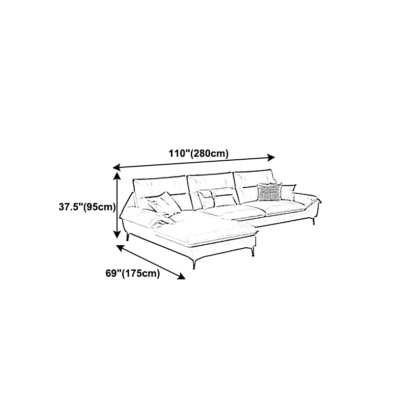 Sewn Pillow Back Faux Leather Pillow Top Arm Sofa with Waterproof and Stain Resistant