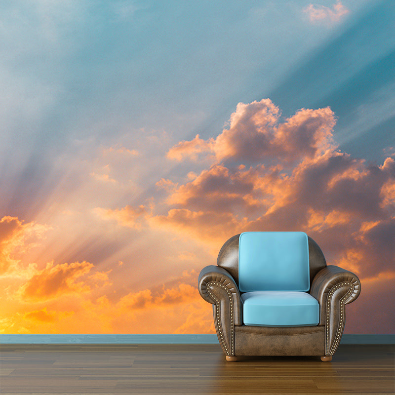 Environment Friendly Wall Mural Wallpaper Sky Sitting Room Wall Mural