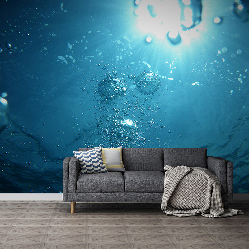 Modern Style Wall Mural Wallpaper Underwater World Bedroom Wall Mural