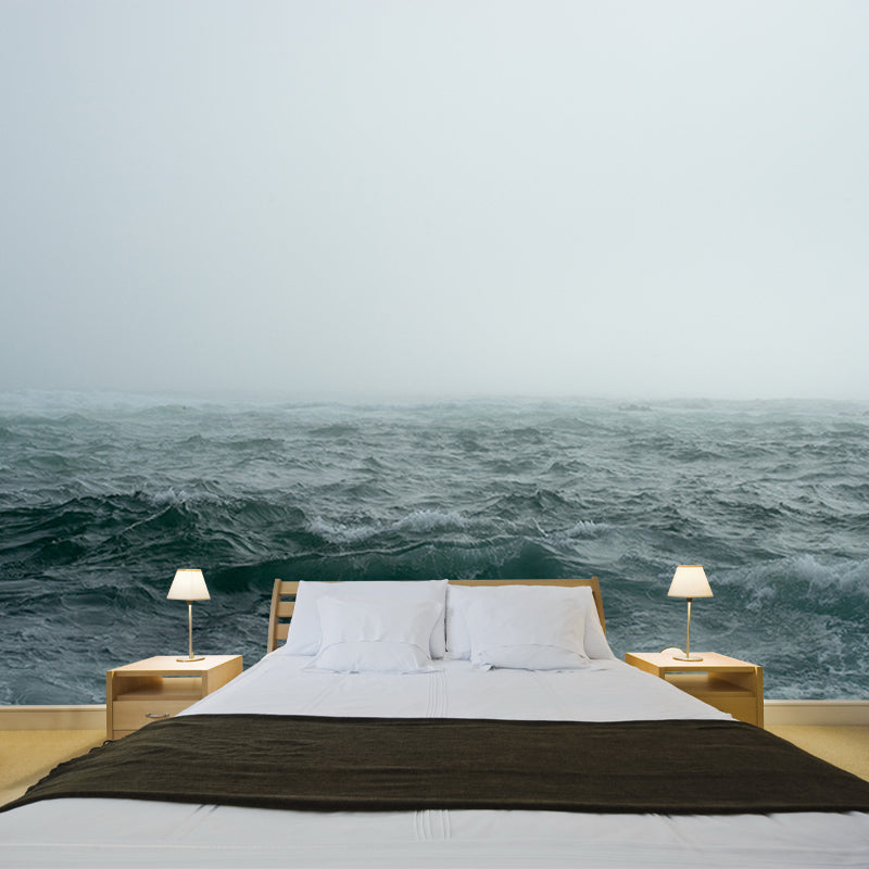 Washable Stain Resistant Wall Mural Wallpaper Ocean Sitting Room Wall Mural