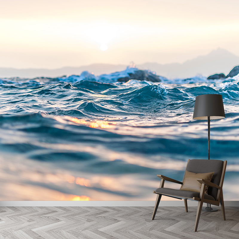 Photography Stain Resistant Mural Wallpaper Ocean Living Room Wall Mural