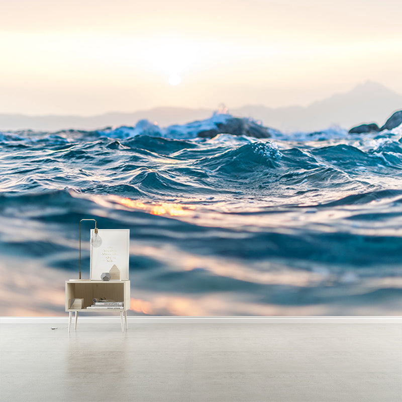 Photography Stain Resistant Mural Wallpaper Ocean Living Room Wall Mural