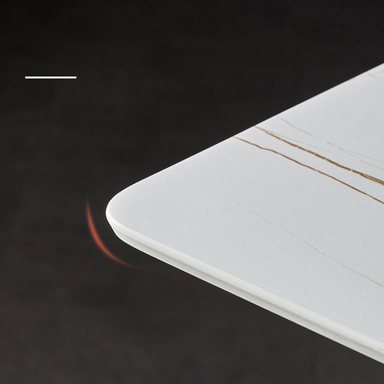 Contemporary Rectangle Bar Counter Table Sintered Stone Dining Table for Restaurant