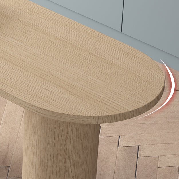 Solid Wood Bar Dining Table Contemporary Bar Dining Table with Sled Base