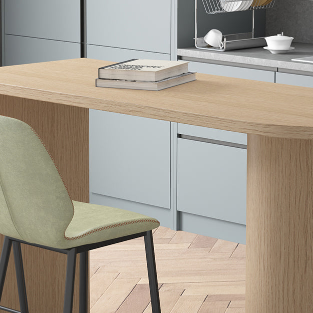 Solid Wood Bar Dining Table Contemporary Bar Dining Table with Sled Base