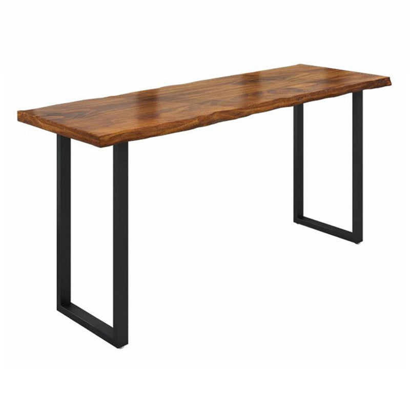 Solid Wood Bar Dining Table Industrial Bar Dining Table with Sled Base