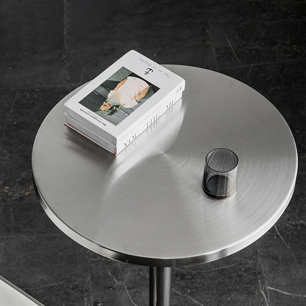 Industrial Round Bar Counter Table Metal Dining Table for Kitchen