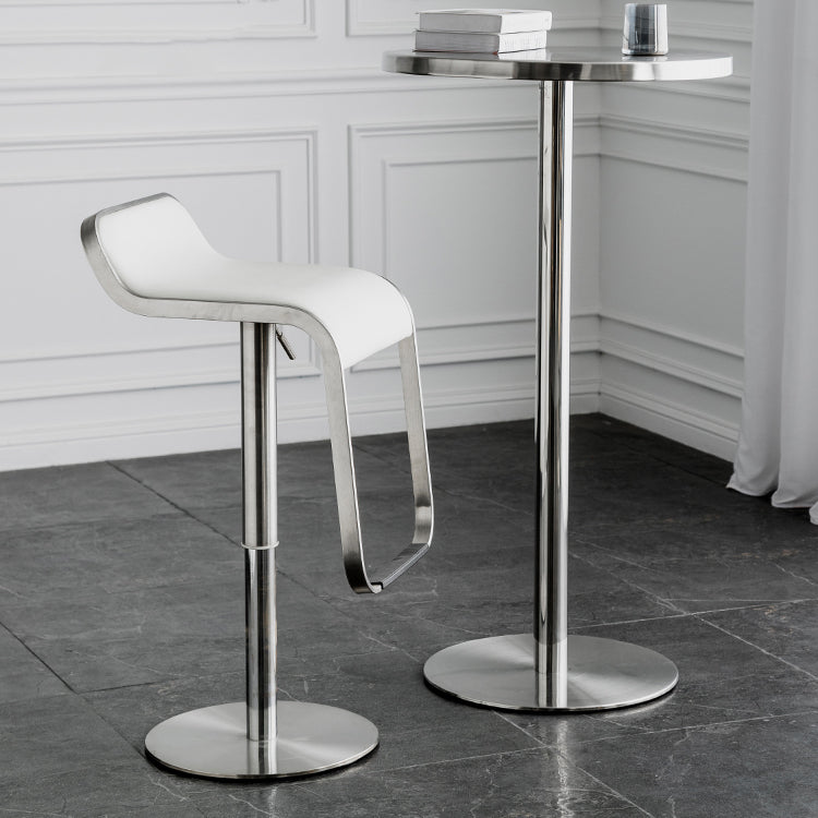 Industrial Round Bar Counter Table Metal Dining Table for Kitchen