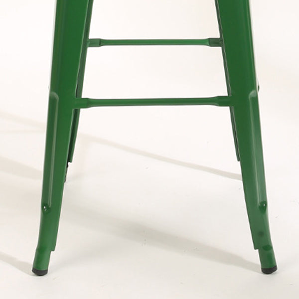 Industrial Bar and Counter Stool Metal Square Stool with 4 Legs